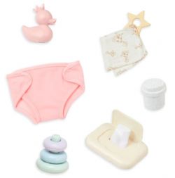 LULLABABY - ENSEMBLE D'ACCESSOIRES ESSENTIELS POUR NOUVEAU-NÉS POUPÉES DE 14